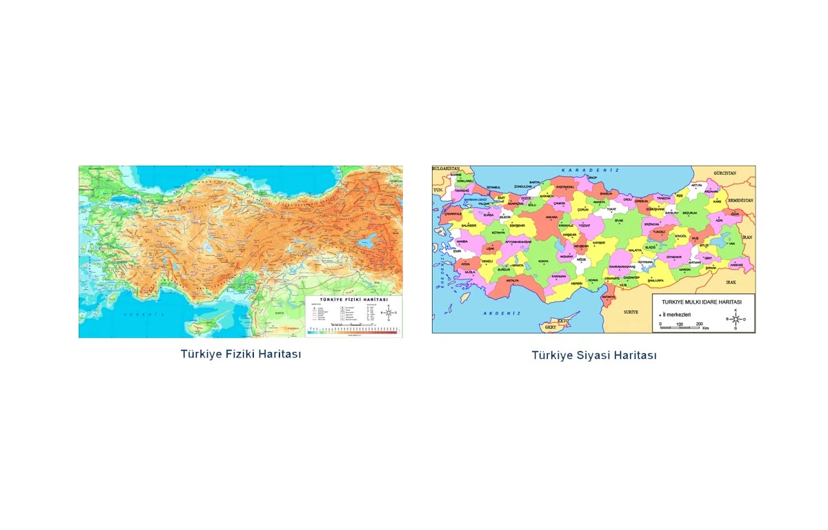 Fiziki ve Siyasi Harita Arasındaki Fark Nedir?
